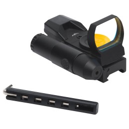 Firefield FF26023 Impact Duo Reflex Sight  Matte Black 1 x 31 mm x 22 mm 3 MOA5 MOA Red Dot Multi Reticle Red Laser