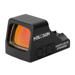 Holosun HE507KGRX2 507  Black Anodized 1 x 0.58 x 0.77 2 MOA Green Dot32 MOA Circle Multi Reticle