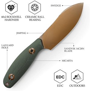 Aubergine Fixed Blade GrnMic