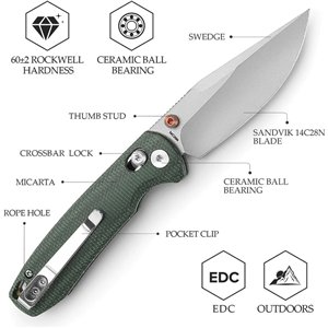 Butterfly Crossbar Lock Green