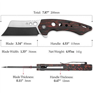 Mensae Linerlock Black/Red