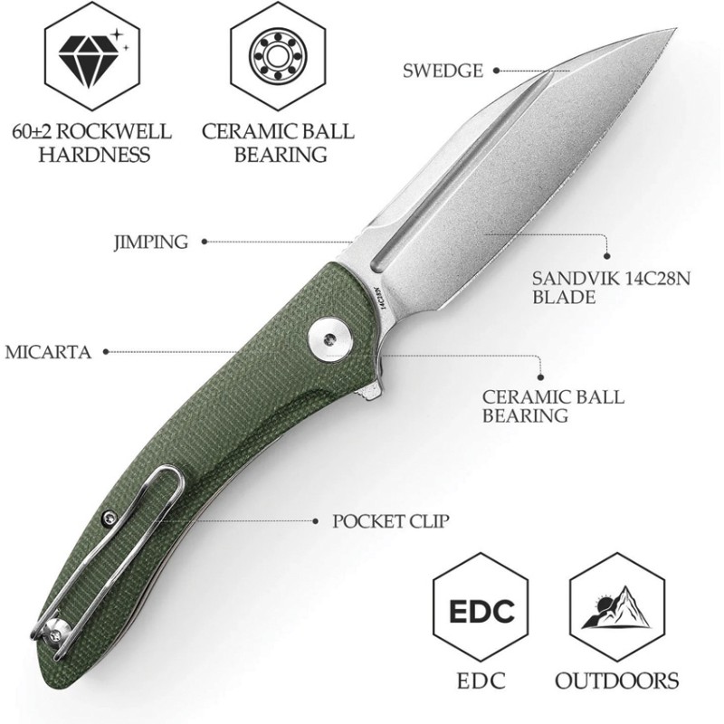 Cuckoo Linerlock Green