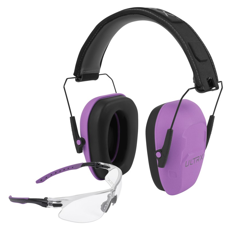 Allen 4155 Shield Ear  Eye Protection Combo 23 dB Plum