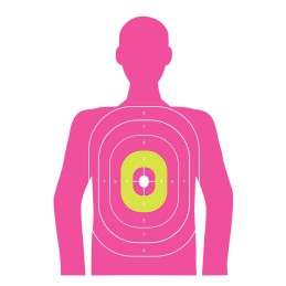 EZAim 15646 In the Pink  Paper Works wHandgunShotgunAirsoft GunBB GunsPellet Gun 12 x 18 Pink 8 Pack