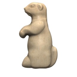 Birchwood Casey 3DSTPD 3D Stake Target  Beige Prairie Dog 6 Pack