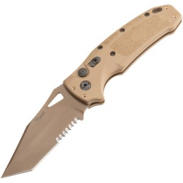 Auto K320A Button Lock Tan