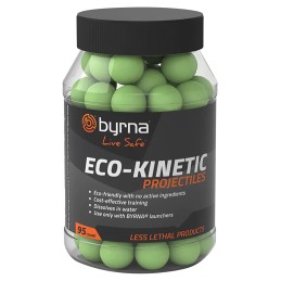 Byrna Technologies RB68403 ECOKinetic  95ct Green Water Soluble Projectile Compatible w Byrna Launchers