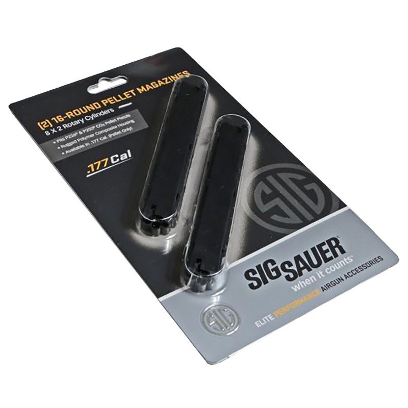 Sig Sauer Airguns AIRAMPC17716 Replacement Magazine  177Pellet Black Polymer