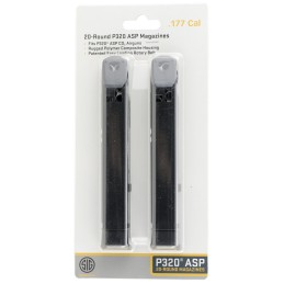 Sig Sauer Airguns AIRAMPC17720 Replacement Magazine  177Pellet Black Polymer