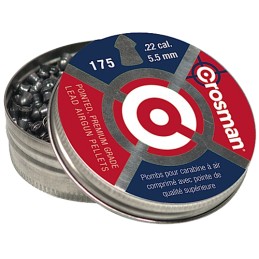 Crosman P022 Premier Pointed 22 Lead Pointed Hunting Pellet 175Tin