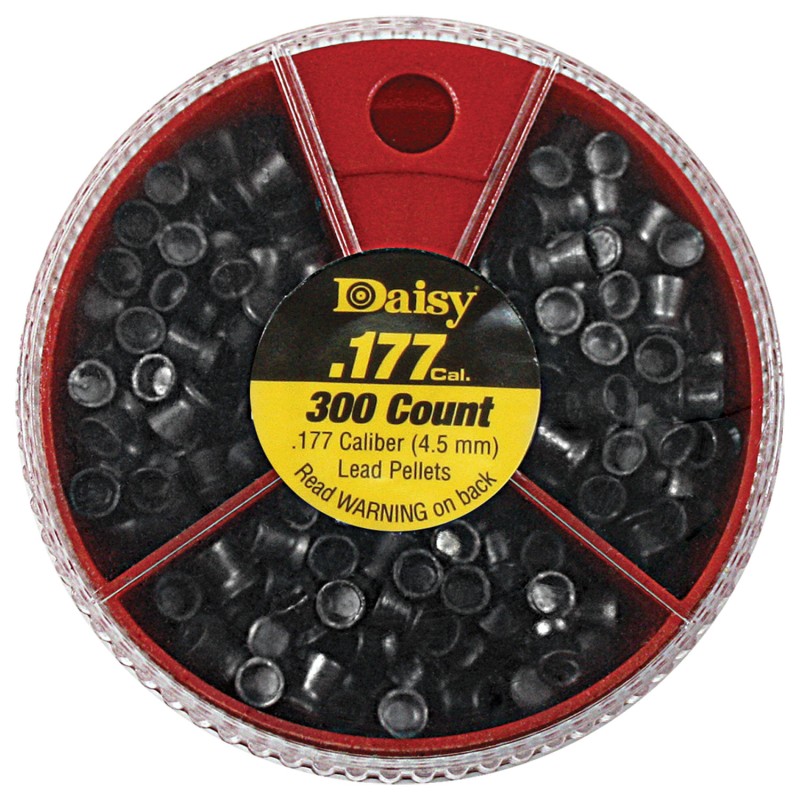 Daisy 987781406 DialAPellet Premium 177 Lead Flat Nose Pointed Hollow Point 300Tin