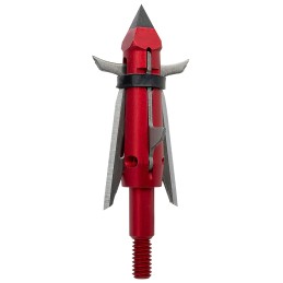 Tenpoint HEA8043 Nemesis Broadhead Chisel Tip 420 Stainless Steel Blades Red 100gr 3Pack