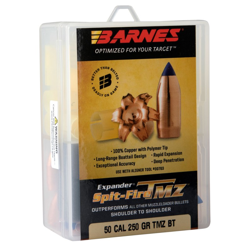 Barnes Bullets 30589 SpitFire TMZ Muzzleloader 50 SpitFire TMZ 250gr 15rdBox