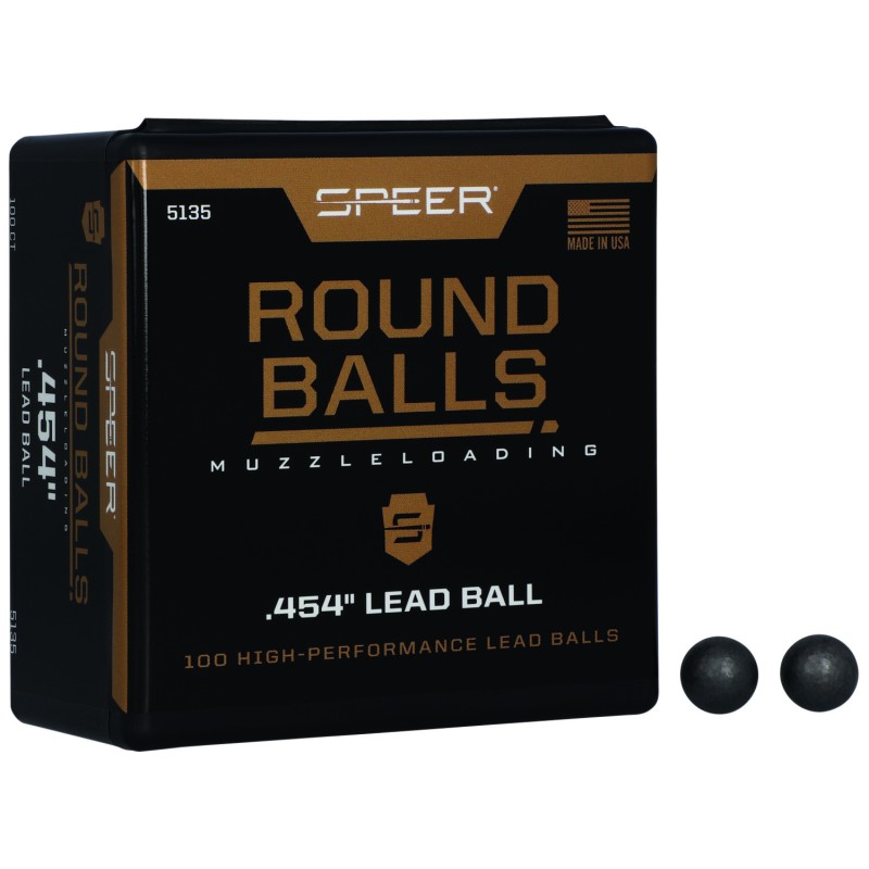 Speer 5135 Lead Balls  44Cal Lead Ball 140gr 100 Per Box5 Case