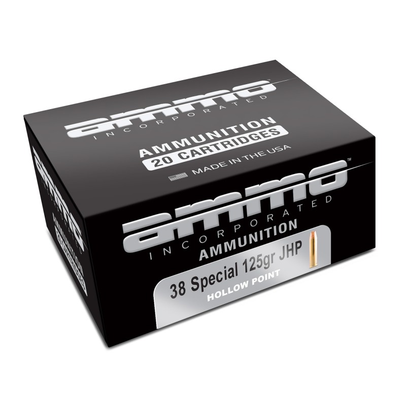 Ammo Inc 38125JHPA20 Signature  38Special 125gr Jacket Hollow Point 20 Per Box10 Case