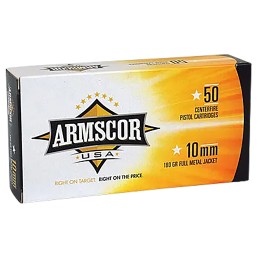 Armscor FAC102N USA  10mmAuto 180gr Full Metal Jacket 50 Per Box20 Case