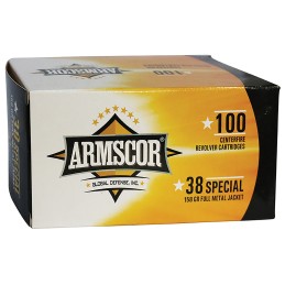 Armscor 50449 Precision Value Pack 38Special 158gr Full Metal Jacket 100 Per Box12 Case