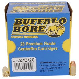 Buffalo Bore Ammunition 27B20 Personal Defense Strictly Business 380ACP P 95gr Full Metal Jacket Flat Nose 20 Per Box12 Case