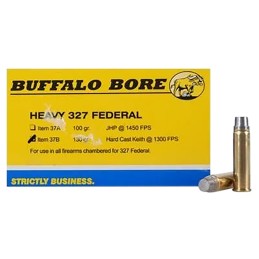 Buffalo Bore Ammunition 37B20 Heavy Strictly Business 327Federal Mag 130gr Hard Cast 20 Per Box12 Case