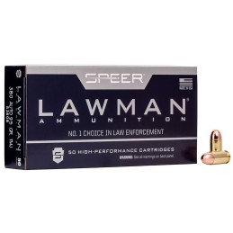 Speer 53608 Lawman  380ACP 95gr Total Metal Jacket 50 Per Box20 Case