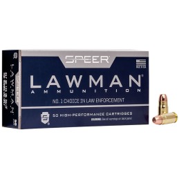 Speer 54232 Lawman Training CleanFire 357Sig 125gr Total Metal Jacket Flat Nose 50 Per Box20 Case