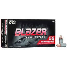 CCI 3509 Blazer Handgun 9mmLuger 115gr Full Metal Jacket 50 Per Box20 Case