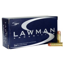 Speer 53750 Lawman  38SpecialP 158gr Total Metal Jacket Round Nose 50 Per Box20 Case