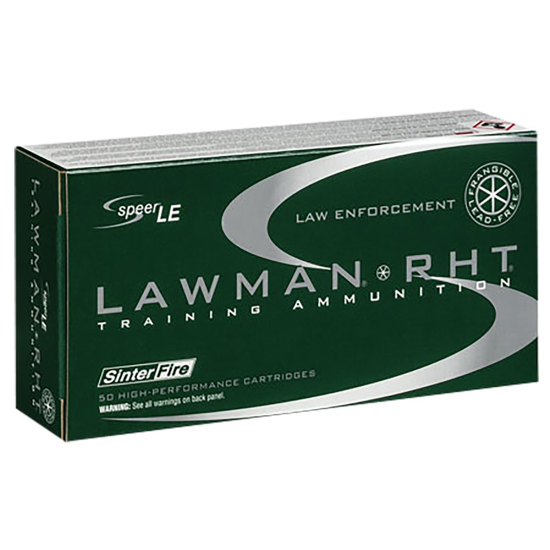 Speer 53395 Lawman Training RHT 45ACP 155gr SinterFire Frangible 50 Per Box20 Case