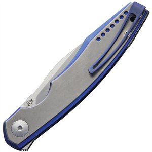 Belone Linerlock Titanium Blue