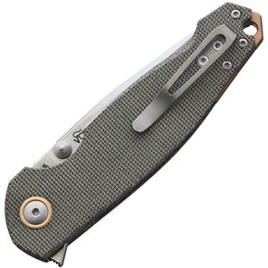 Katla Linerlock Green Micarta