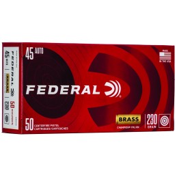 Federal WM5233 Champion Training 45ACP 230gr Full Metal Jacket 50 Per Box20 Case