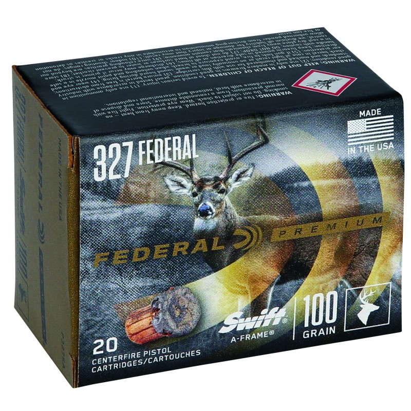 Federal P327SA Premium  327FederalMag 100gr Swift A Frame 20 Per Box10 Case