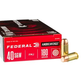 Federal C40180A400 Champion Training 40SW 180gr Full Metal Jacket 400 Per Box1 Case Loose