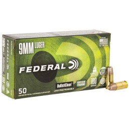 Federal BC9H1 BallistiClean Reduced Hazard Training 9mmLuger 100gr Lead Free Frangible 50 Per Box20 Case