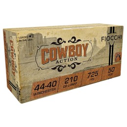 Fiocchi 4440CA Cowboy Action  4440Win 210gr Lead Round Nose Flat Point 50 Per Box10 Case