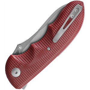 Moon Button Lock Red G10