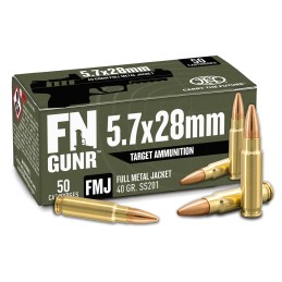 FN 10700032 GUNR  5.7x28mm 40gr Full Metal Jacket 50 Per Box10 Case