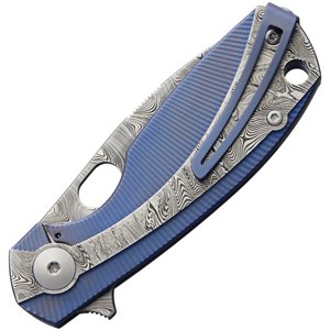 Lille Framelock Blue Titanium