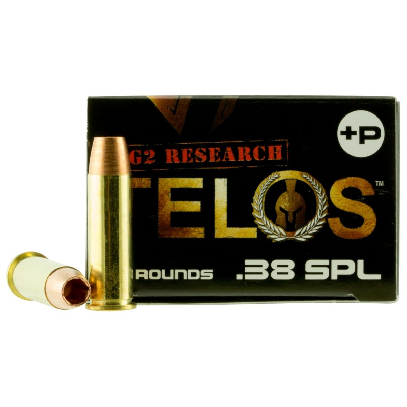 G2 Research G00618 Telos  38SpecialP 105gr Fracturing Copper Hollow Point 20 Per Box25 Case