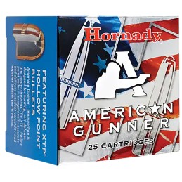 Hornady 90224 American Gunner  9mmLugerP 124gr Hornady XTP Hollow Point 25 Per Box10 Case