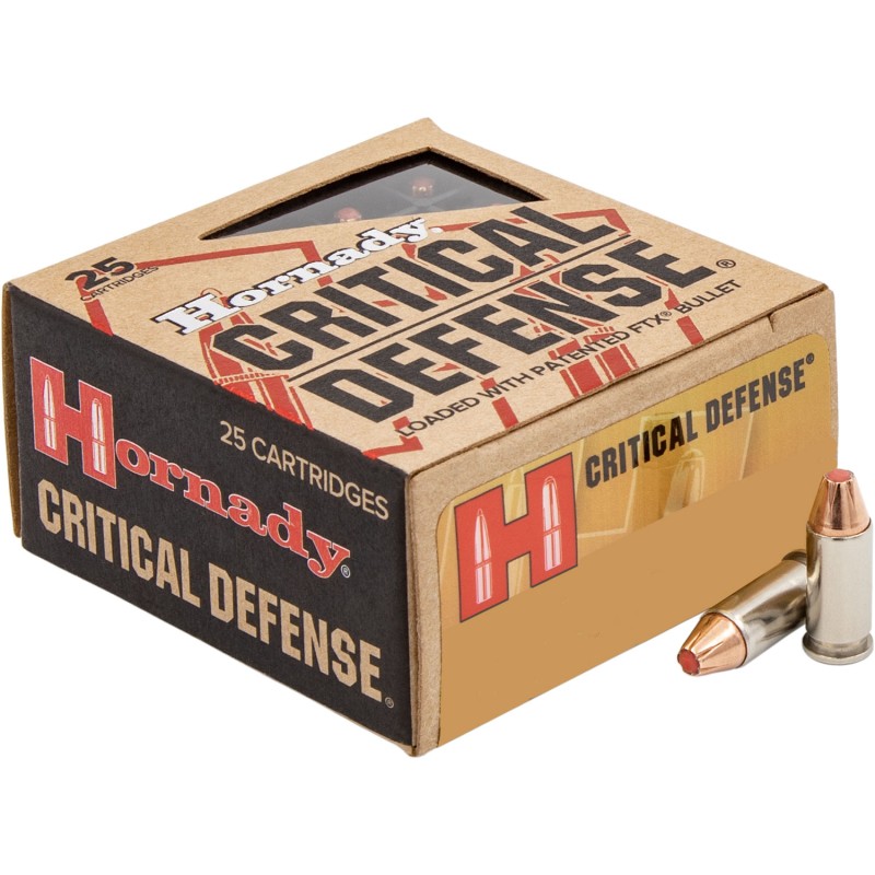 Hornady 90063 Critical Defense  32ACP 60gr Hornady Flex Tip eXpanding 25 Per Box10 Case