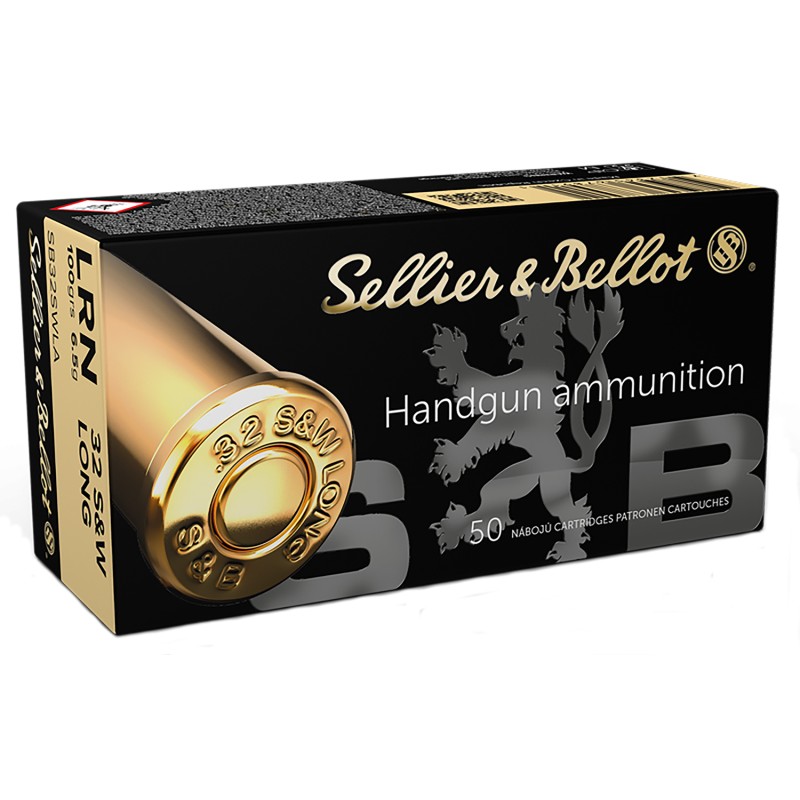 Sellier  Bellot SB32SWLA Handgun  32SWLong 100gr Lead Round Nose 50 Per Box30 Case