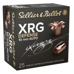 Sellier  Bellot SB10XA XRG Defense 10mmAuto 130gr Solid Copper Hollow Point 25 Per Box40 Case