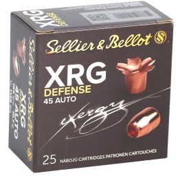 Sellier  Bellot SB45XA XRG Defense 45ACP 165gr Solid Copper Hollow Point 25 Per Box40 Case