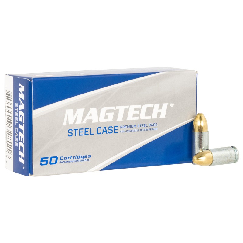 Magtech 9AS Steel Case  9mm 115gr Full Metal Jacket 50 Per Box20 Case