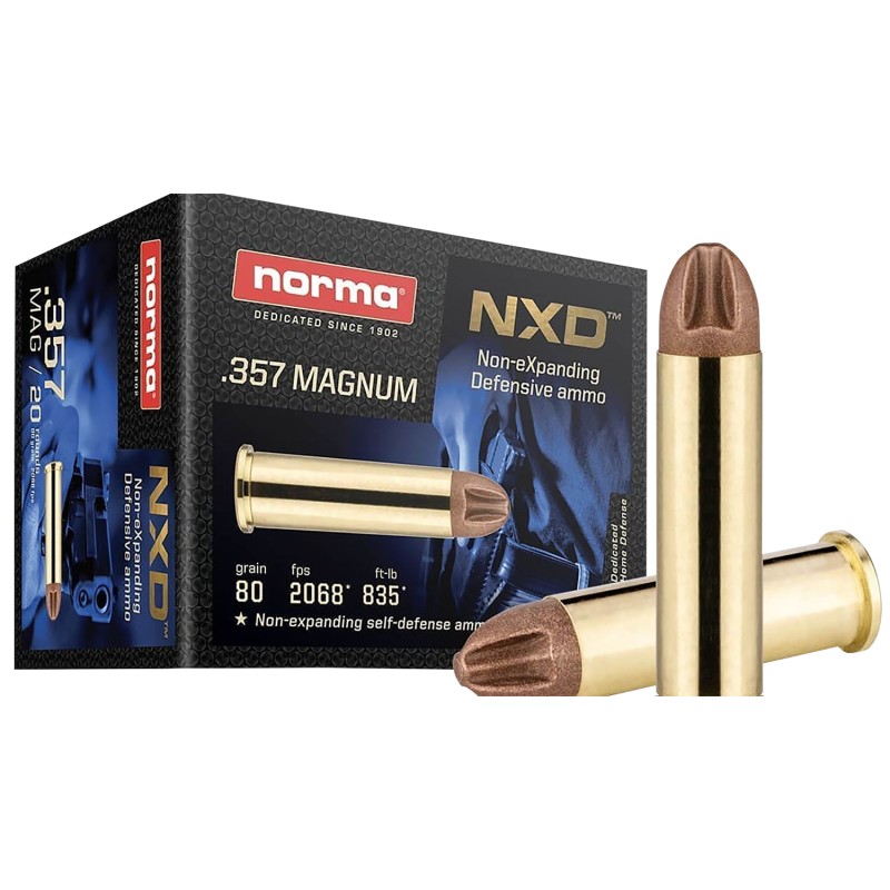 Norma Ammunition 611640020   357Mag 80gr NXD 20 Per Box10 Case