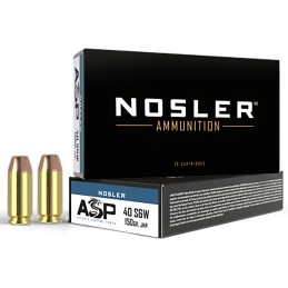 Nosler 51181 Assured Stopping Power Handgun 40SW 150gr Jacketed Hollow Point 50 Per Box10 Case