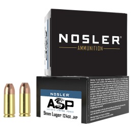 Nosler 51286 Assured Stopping Power Handgun 9mmLuger 124gr Jacketed Hollow Point 20 Per Box20 Case