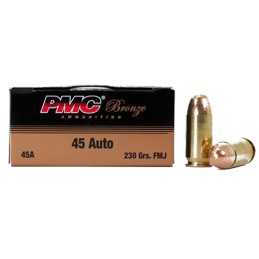 PMC 45ABP Bronze Battle Pack 45ACP 230gr Full Metal Jacket 250 Per Box3 Case