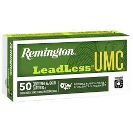 Remington Ammunition 23791 UMC Leadless 40SW 180gr Flat Nose Enclosed Base 50 Per Box10 Case